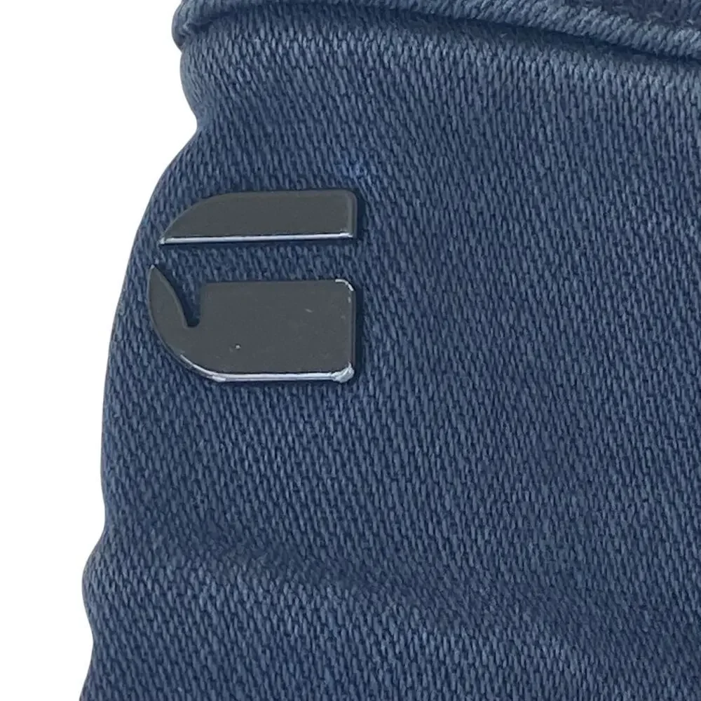 G-STAR RAW Men's D-Staq 5-Pocket Slim Button Fly Jeans Dark Blue, Size 31/30